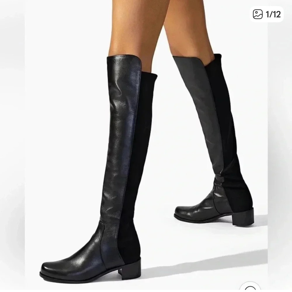 Stuart Weitzman Black Over-the-Knee Boots